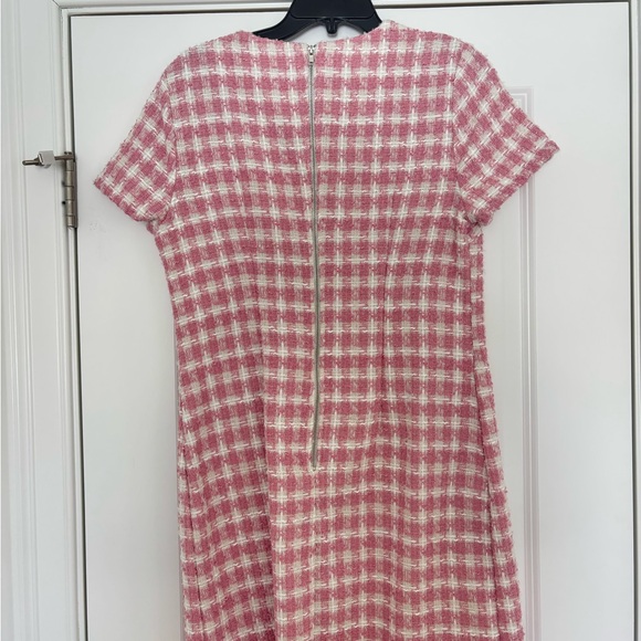 BeBop Pink and White Tweed Mini Dress - Picture 9 of 9